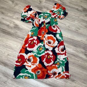 LUXOLOGY Pullover bright floral‎ Dress Large